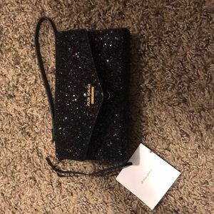 Kate Spade glitter wristlet